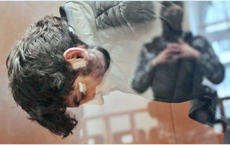 Один из фигурантов дела о теракте в "Крокусе" в зале суда. Фото: Sputnik/Кирилл Зыков